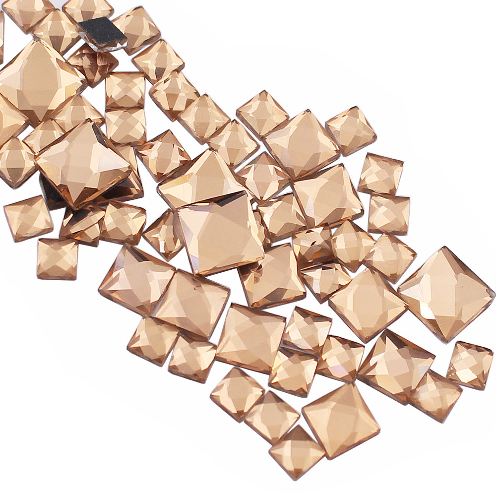 Hotfix Rhinestone Sheet - أحجار الراين المربعة الشكل بمقاسات 5