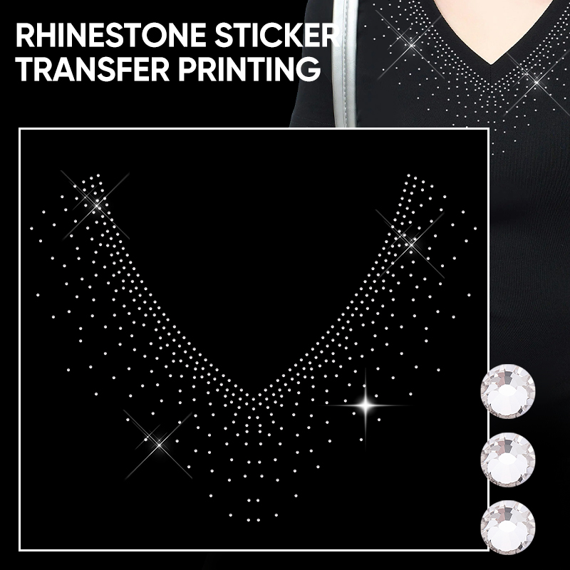 Hotfix Rhinestone Sheet - ملصقات كياو اللامعة على شكل حرف