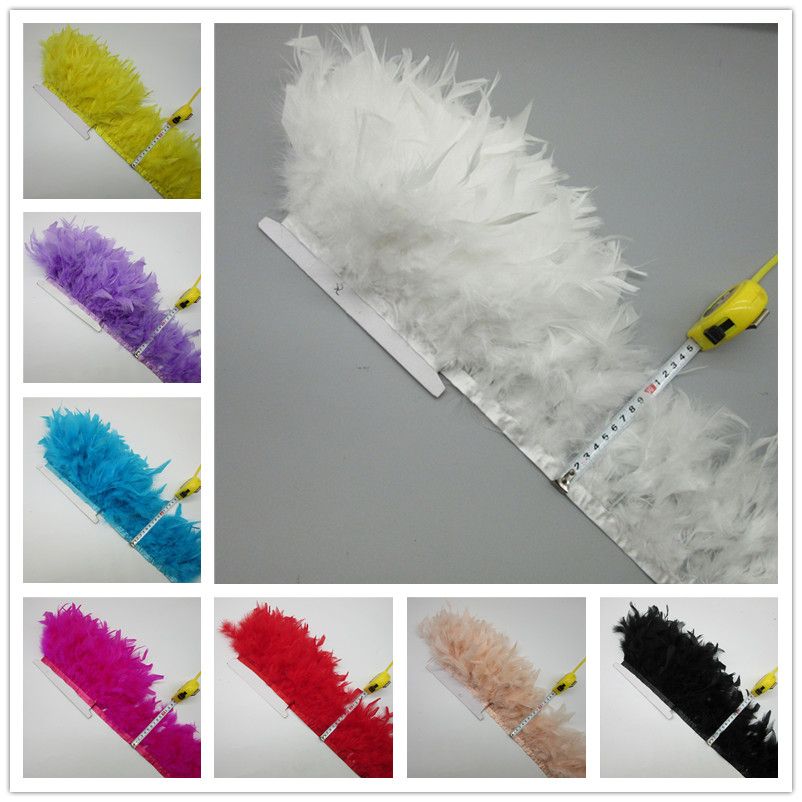 قطعتان من ريش الديك الرومي الن - مراجعة Feather Trim Marabou وسعره