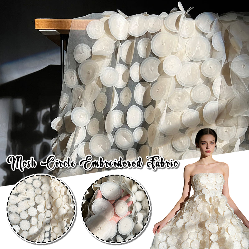 3D متعدد الطبقات قطع دائرية من - مراجعة Crystal Mesh Fabric وسعره