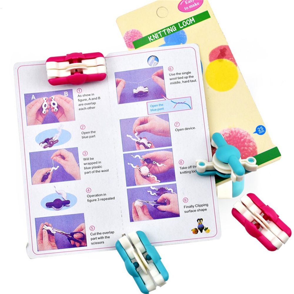 2 قطعة/الوحدة موضة إبرة الحرفي - مراجعة Pom Pom Maker Tool وسعره