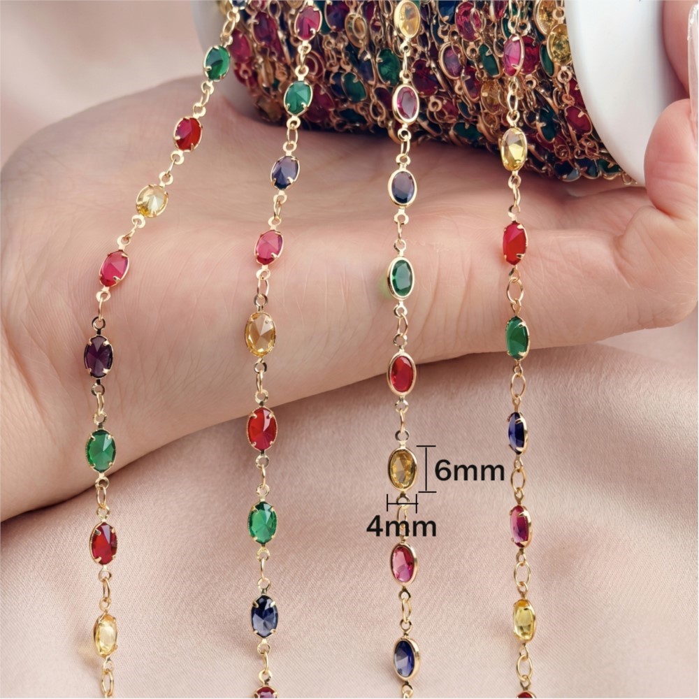 سلسلة مجوهرات مستطيلة الشكل من - مراجعة Pearl Trim Chain وسعره