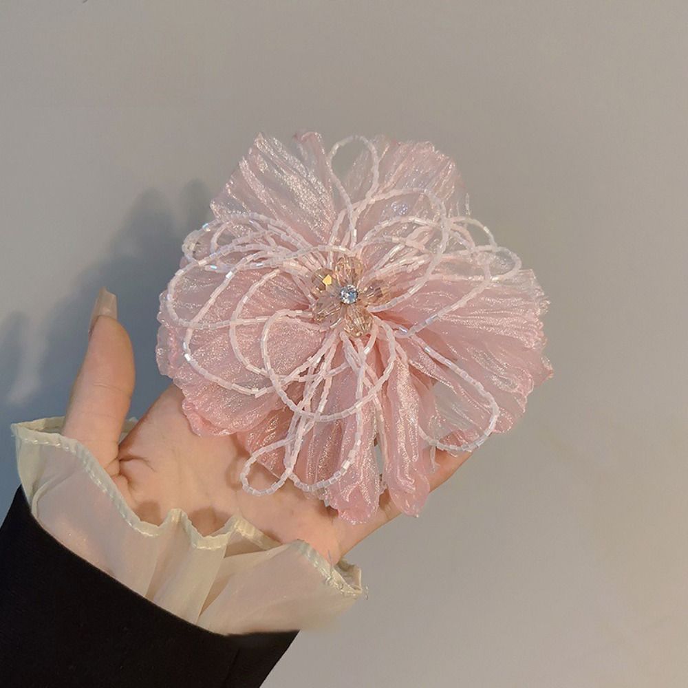 قماش الأورجانزا مزين بالزهور و - مراجعة Crystal Mesh Fabric وسعره