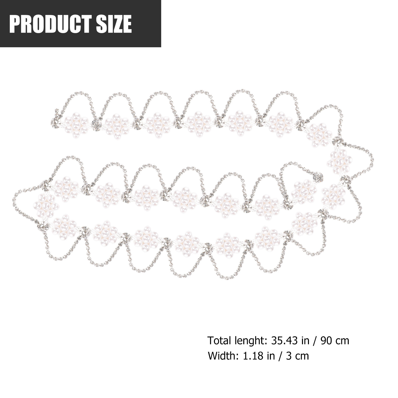 شريط زينة من اللؤلؤ والكريستال - مراجعة Pearl Trim Chain وسعره