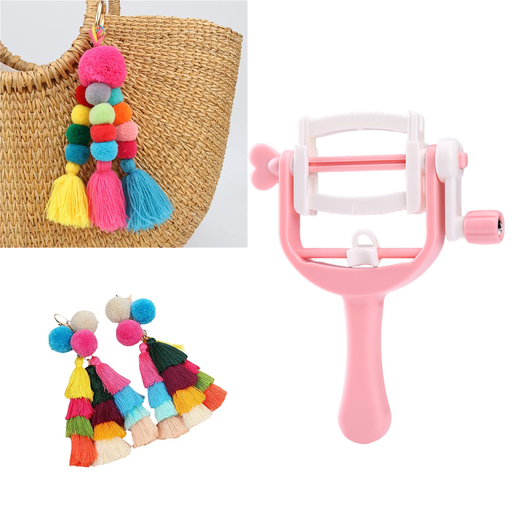 ديي المنزل اليد كرنك حبل النسي - مراجعة Pom Pom Maker Tool وسعره