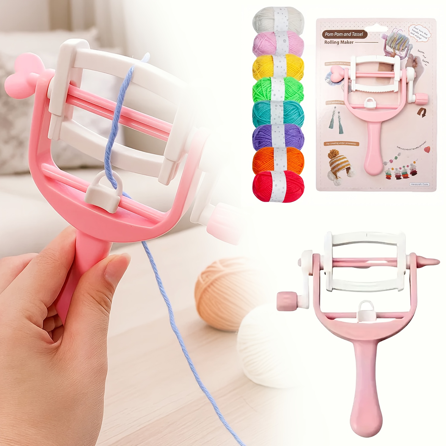 اليد مكرنك لفائف الفراء الكرة  - مراجعة Pom Pom Maker Tool وسعره