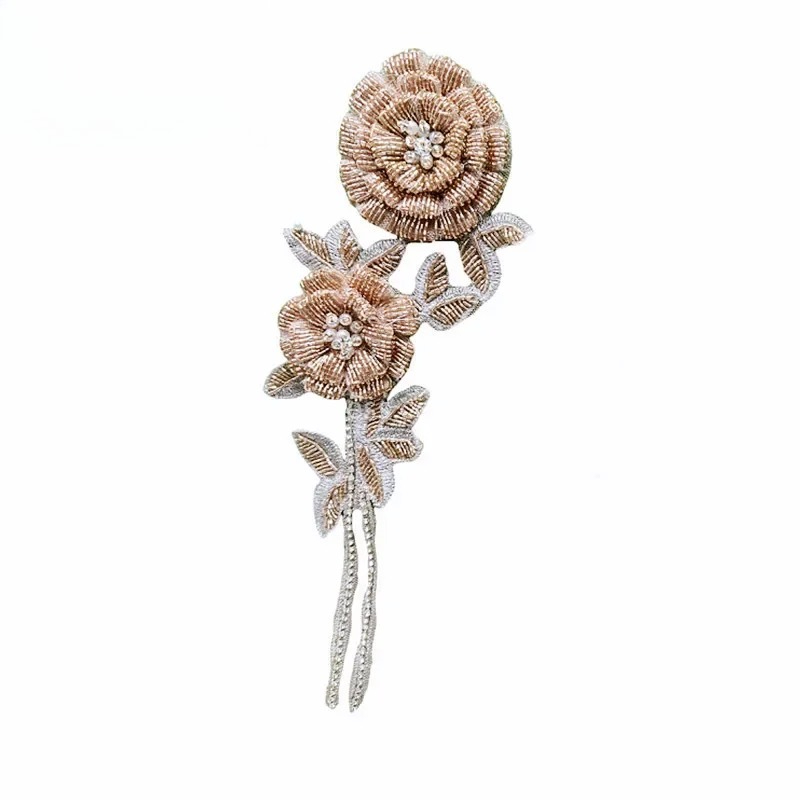 جديد متعدد الألوان اليدوية مطر - مراجعة Applique Patch Flower وسعره