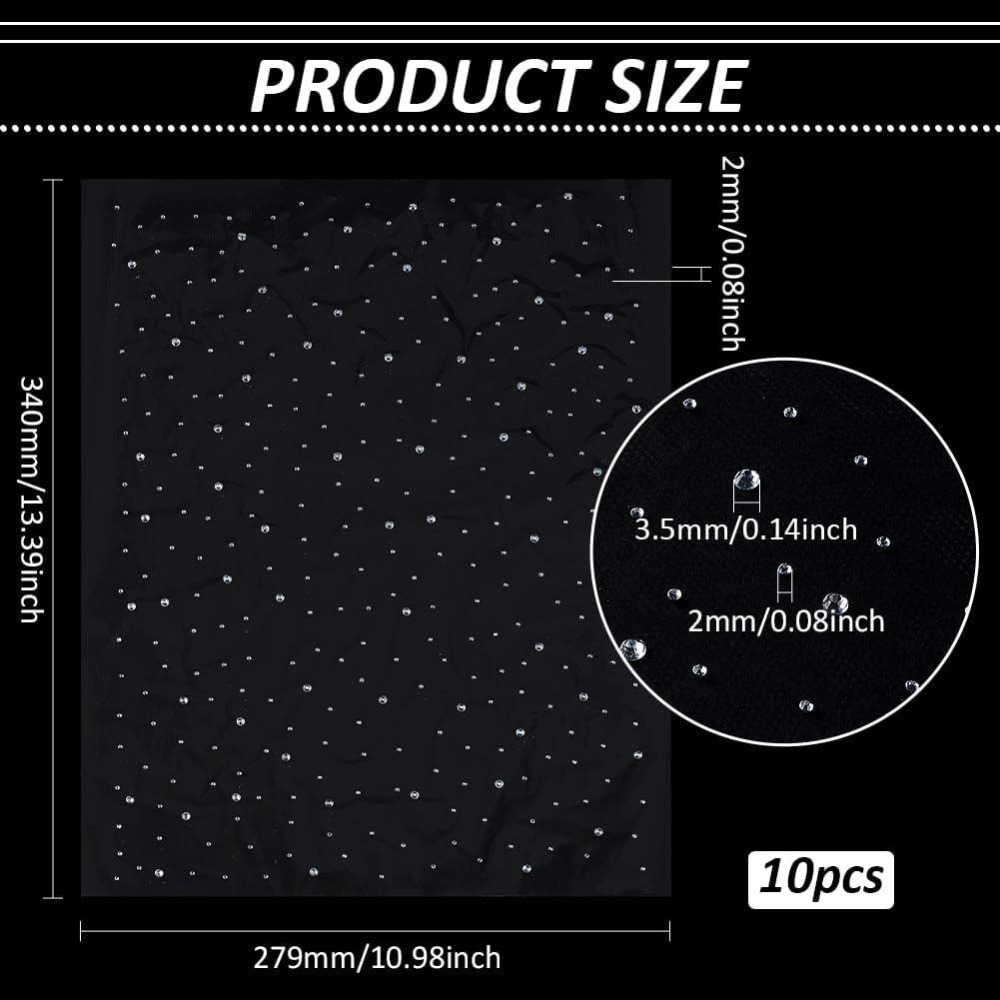 10 أوراق من الأحجار الكريمة ال - مراجعة Hotfix Rhinestone Sheet وسعره