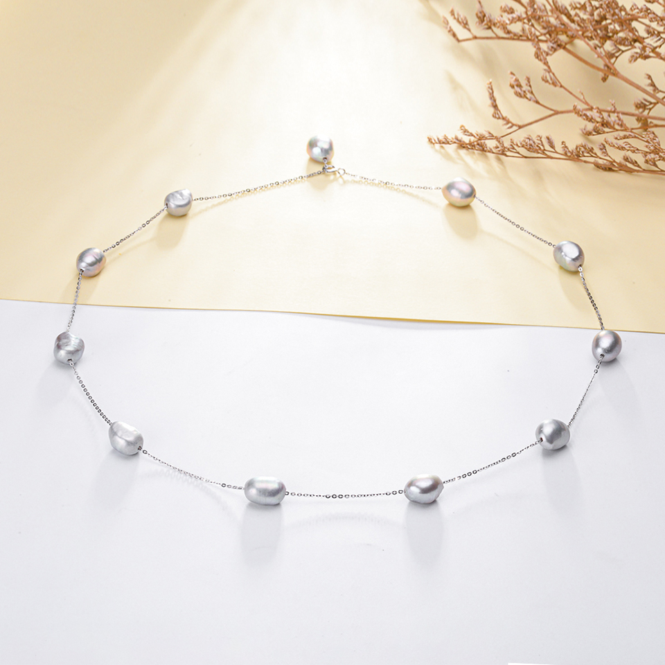 Zorun ريال S925 فضة المياه الع - مراجعة Pearl Trim Chain وسعره